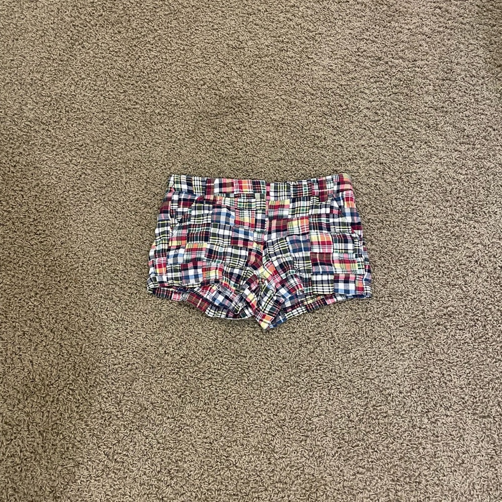 J. Crew Plaid Patchwork Madras Shorts